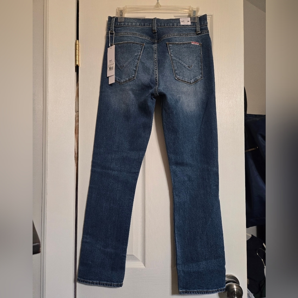 Hudson Blair High Rise Bootcut Crop Jeans Medium Wash Indigo 26 New with tags - Picture 5 of 6